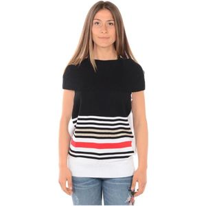 Liu Jo, Dames, Truien, Zwart, Maat: S Katoen,