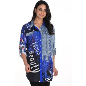 Frank Lyman, Dames, Blouses & Shirts, Veelkleurig, Maat: 2XL Poliester,