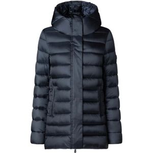 Save The Duck, Dames, Jassen, Blauw, Maat: XS Nylon,