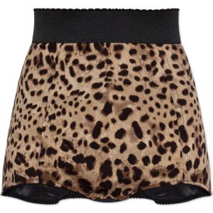 Dolce & Gabbana, Dames, Korte broeken, Beige, Maat: S Zijde,