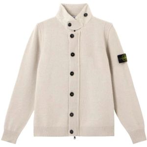 Stone Island, Heren, Truien, Wit, Maat: M Wol,