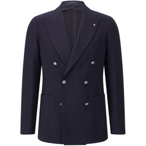 Tagliatore, Heren, Jassen, Blauw, Maat: M Wol,