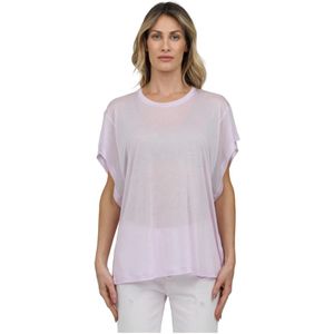 Dondup, Dames, Tops, Roze, Maat: S Jersey,