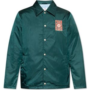 Casablanca, Heren, Jassen, Groen, Maat: M Polyamide,