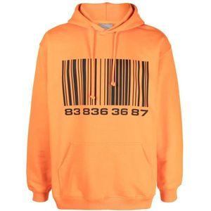 Vtmnts, Heren, Sweatshirts & Hoodies, Oranje, Maat: L Katoen,