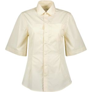 Ami Paris, Dames, Blouses & Shirts, Geel, Maat: 2XS Katoen,