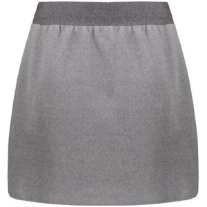 Fabiana Filippi, Dames, Rokken, Grijs, Maat: 2XL Wol,