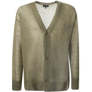 Emporio Armani, Heren, Truien, Groen, Maat: M Wol,