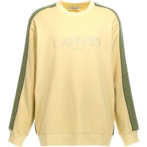 Lanvin, Heren, Sweatshirts & Hoodies, Geel, Maat: L Katoen,