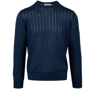Gran Sasso, Heren, Truien, Blauw, Maat: 2XL Katoen,