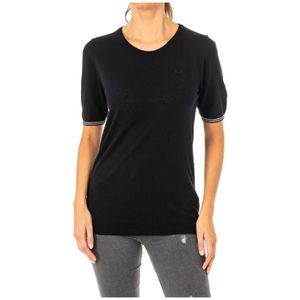 La Martina - T-shirt met Korte Mouwen - Zwart - Dames - Katoen
