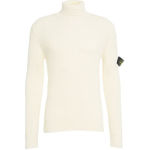 Stone Island, Heren, Truien, Wit, Maat: L