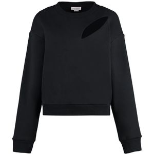 Alexander McQueen, Dames, Sweatshirts & Hoodies, Zwart, Maat: XS Katoen,