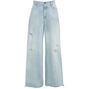 Golden Goose - Melody Boyfriend Jeans - Blauw - Dames - Katoen