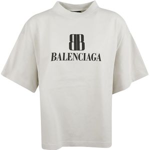 Balenciaga, Dames, Tops, Wit, Maat: L Jersey,