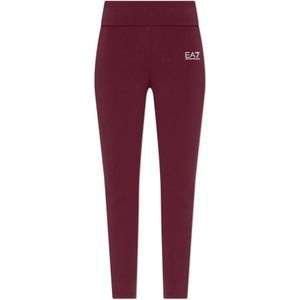 Emporio Armani - EA7 - Trainingsleggings - Bordeauxrood - Slim Fit