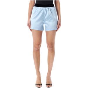 Tom Ford, Dames, Korte broeken, Blauw, Maat: M Zijde,
