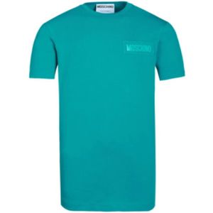 Moschino, Heren, Tops, Blauw, Maat: S