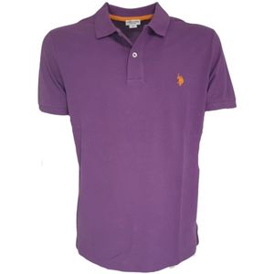 U.s. Polo Assn., Heren, Tops, Paars, Maat: M Katoen,