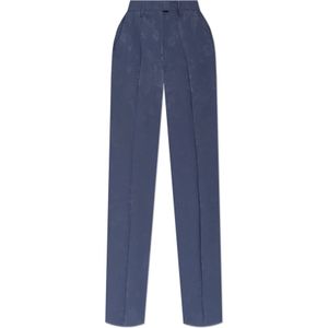 Etro, Dames, Broeken, Blauw, Maat: XS Viscose,