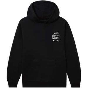 Anti Social Social Club, Heren, Sweatshirts & Hoodies, Zwart, Maat: S Katoen,