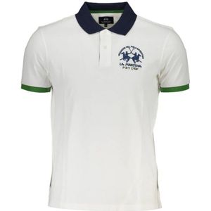 La Martina - Poloshirt - Wit - Regular Fit - Geborduurd Logo