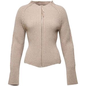 Vsp, Dames, Truien, Beige, Maat: S Wol,