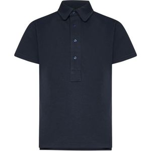 Franzese Collection, Heren, Tops, Blauw, Maat: L Katoen,