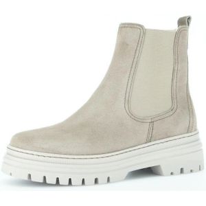 Chelsea Boots - Effen - Leer en Suède - Blokhak - Anti-slip Zool