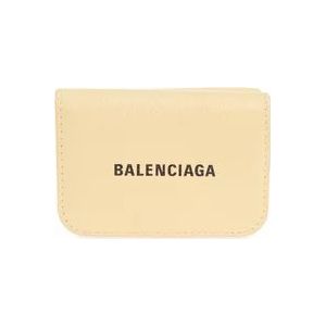 Balenciaga Leren portemonnee , Yellow , Dames , Maat: ONE Size