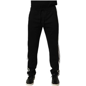 Dolce & Gabbana, Heren, Broeken, Zwart, Maat: 4XL Katoen,