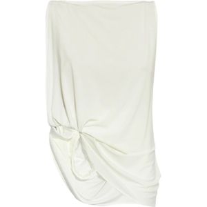 Jacquemus - Peplo Top - Dames Top - Wit - 71% Viscose, 21% Polyester, 8% Elastaan