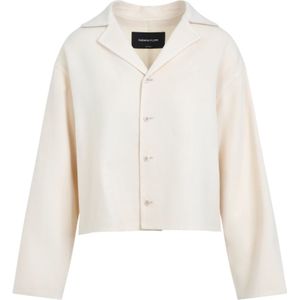 Fabiana Filippi, Dames, Jassen, Beige, Maat: S Wol,
