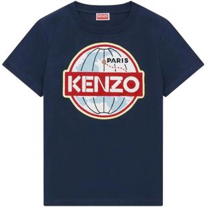 Kenzo, Dames, Tops, Blauw, Maat: XS Katoen,