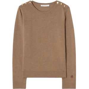 Busnel, Dames, Truien, Beige, Maat: XS Wol,