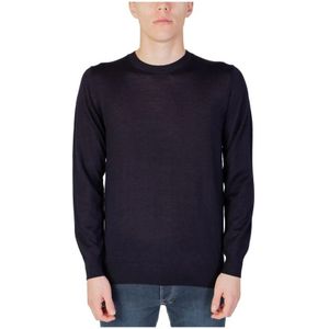 Liu Jo, Heren, Sweatshirts & Hoodies, Blauw, Maat: XS Katoen,