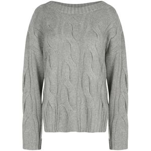 Alpha Studio, Dames, Truien, Grijs, Maat: XS