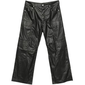 Rick Owens, Heren, Broeken, Zwart, Maat: W30 Katoen,