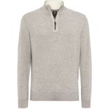 Boggi Milano - Cashmere Half-Zip - Trui - Beige - Regular Fit