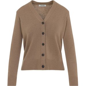 Max Mara, Dames, Truien, Bruin, Maat: XS Wol,