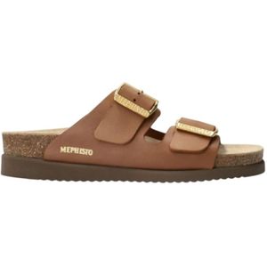 Mephisto - Hester - Slippers - Bruin - Leer - Air-Relax Technologie