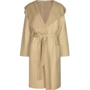 P.a.r.o.s.h., Dames, Mantels, Beige, Maat: M Leer,