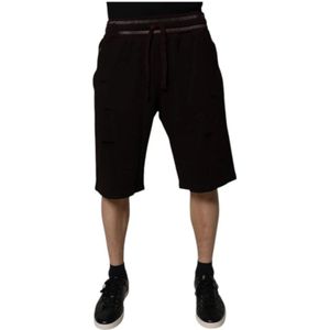 Dolce & Gabbana - Bermuda Shorts - Maroon - Katoen