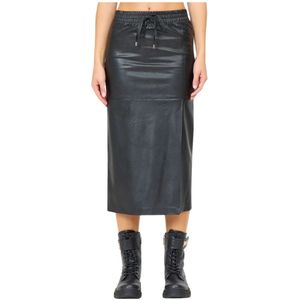 Ermanno Scervino, Dames, Rokken, Zwart, Maat: 2XS Leer,