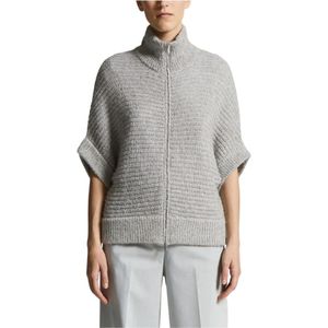 Peserico, Dames, Truien, Grijs, Maat: M