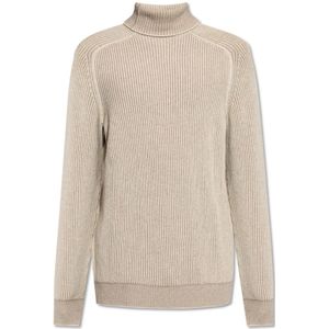 Sease, Heren, Truien, Beige, Maat: L Kasjmier,