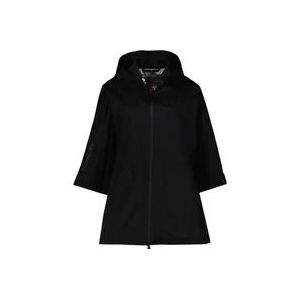 Moncler Flared Zip Hooded Jacket , Black , Dames , Maat: ONE Size