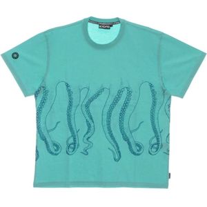 Octopus, Heren, Tops, Blauw, Maat: XS Katoen,
