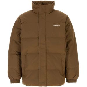 Carhartt Wip, Heren, Jassen, Bruin, Maat: S Poliester,
