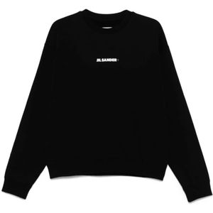 Jil Sander, Heren, Sweatshirts & Hoodies, Zwart, Maat: L